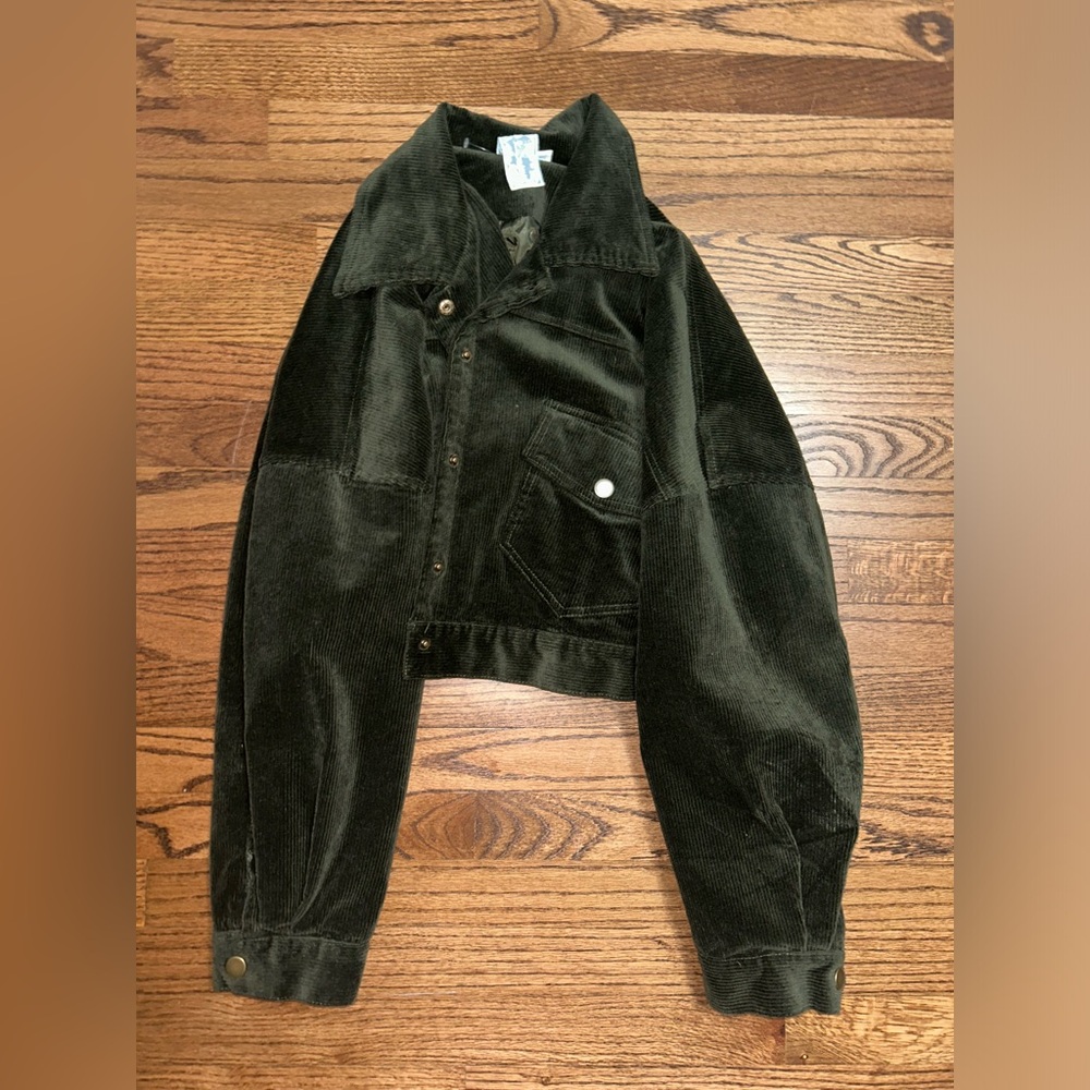 Green cropped Jacket